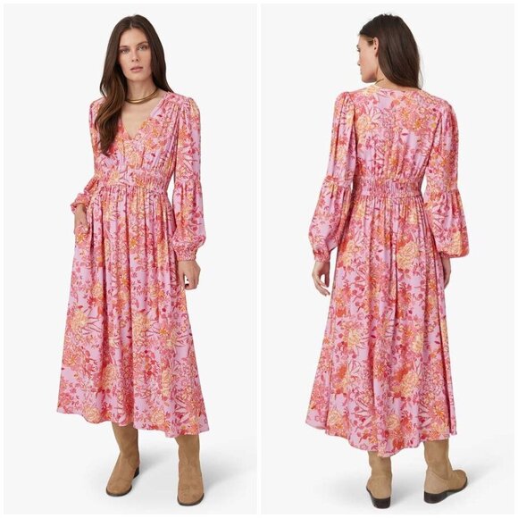 💕XIRENA💕 Anabella Dress ~ Empress Rose In Orange Large L NWT - Picture 1 of 15